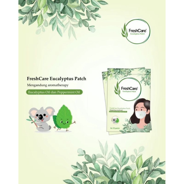 Freshcare Eucalyptus isi 12 patch || pelindung masker || aromatherapy || freshcare asli || mask patch || mask patch asli