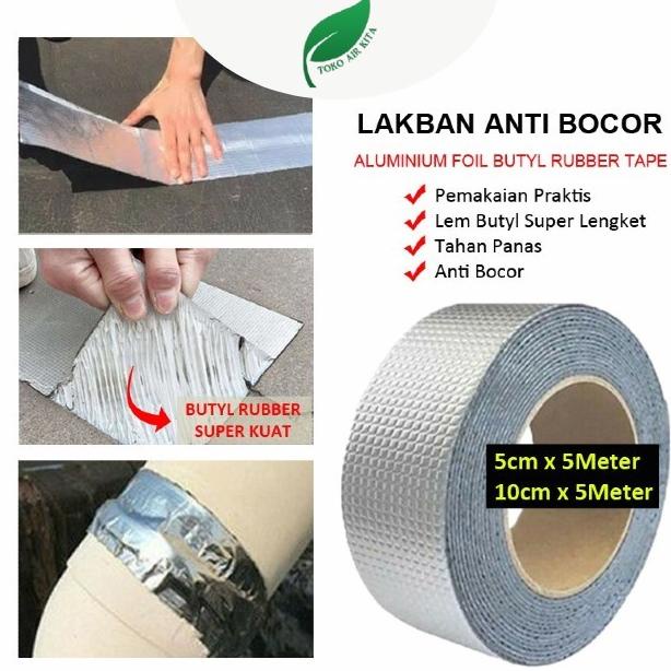 ~@~@~@~@] Lakban Anti Bocor Lem Penambal Anti AIr, Lebar 10 cm x Panjang 1 meter