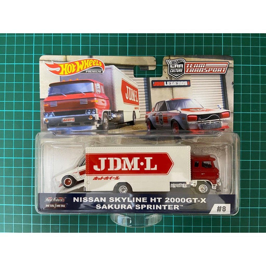 Hotwheels Team Transport Nissan Skyline HT 2000GT-X Sakura Sprinter