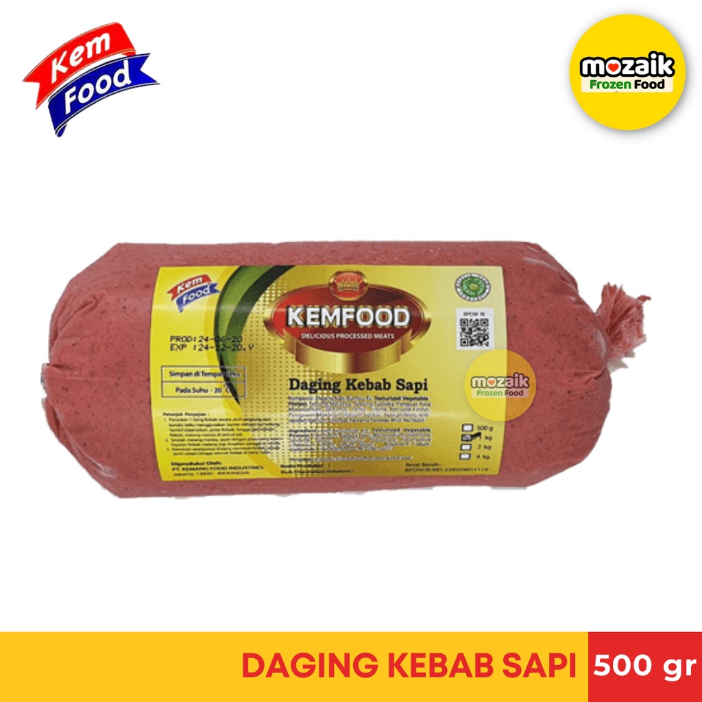 

Kemfood Daging Sapi Kebab Frozen Food Palembang 500gr