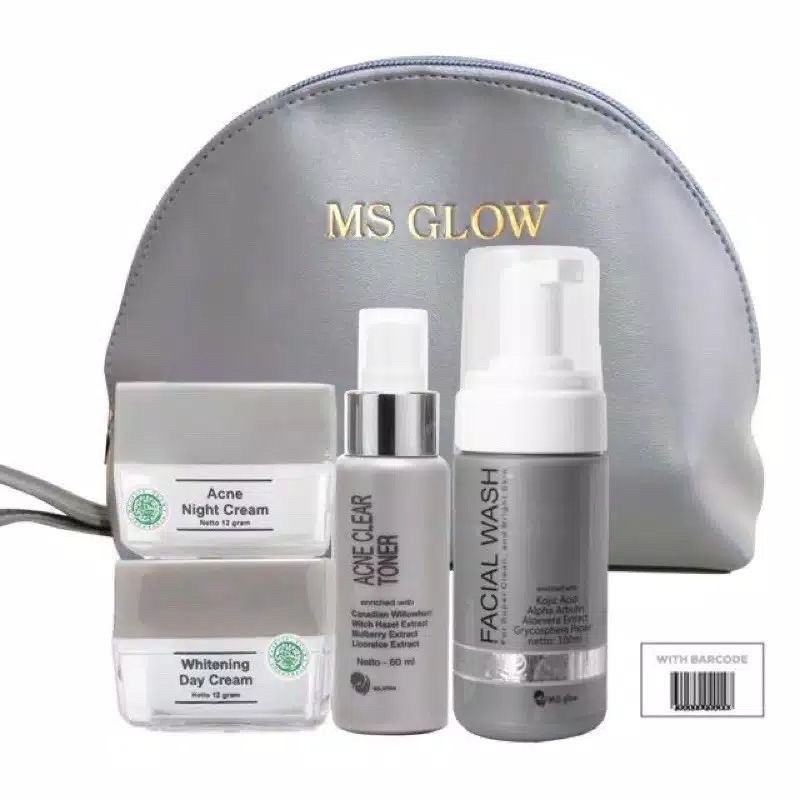 [PAKET HEMAT] MS GLOW Ultimate Series Indonesia / Acne Whitening Luminous Facial Toner Serum Cream