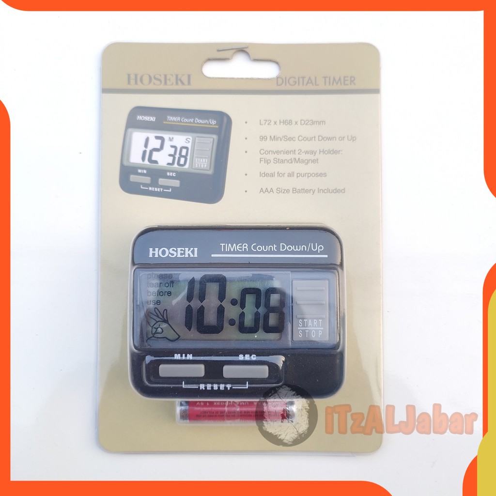 Hoseki 2145 Digital timer dapur car clock stopwatch Asli Hoseki