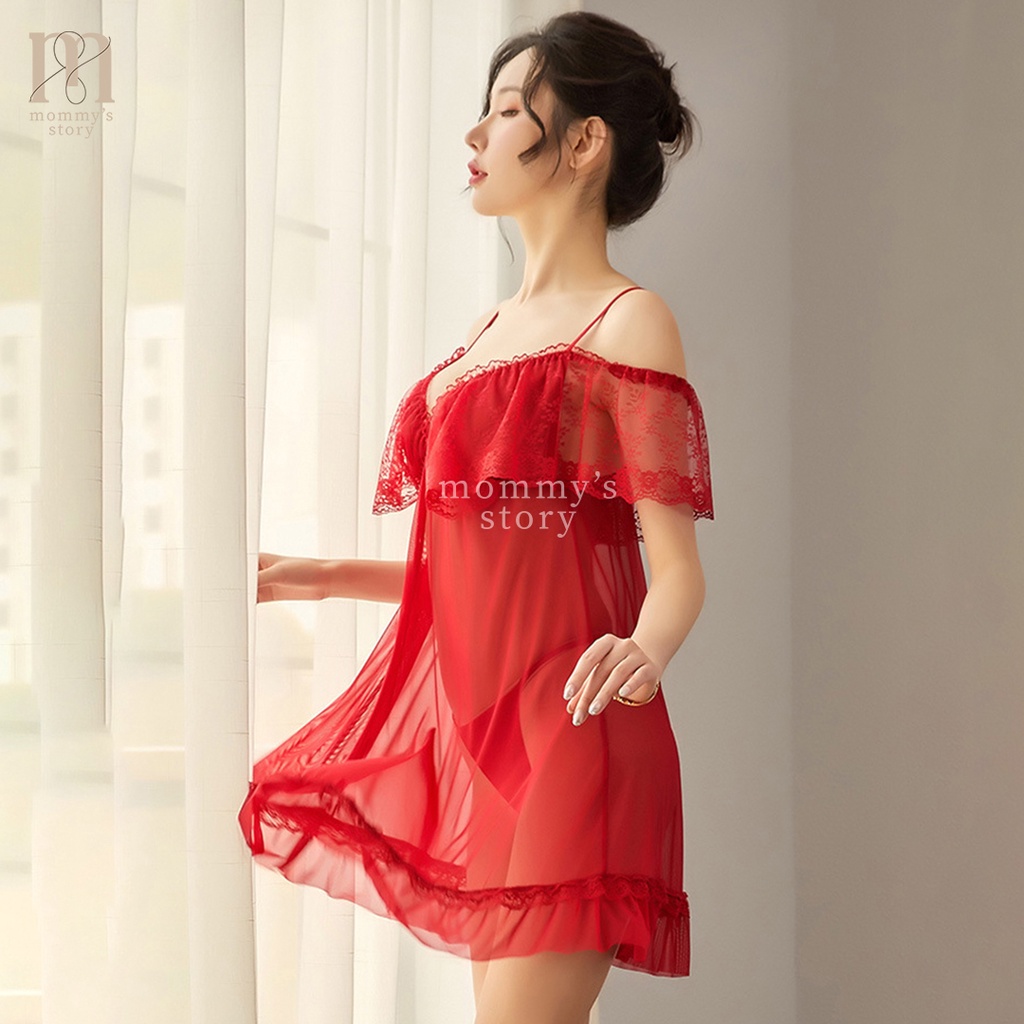 Baju Tidur Wanita Dewasa Lingerie Sexy Hot Pakaian Tidur Lingerie Seksi Setelan Wanita Baju Dinas Depan Suami Sleepwear Gstring Baju haram  Termurah Baju Malam Pertama Bikini Kekinian Terbaru Bisa Cod LR10-7