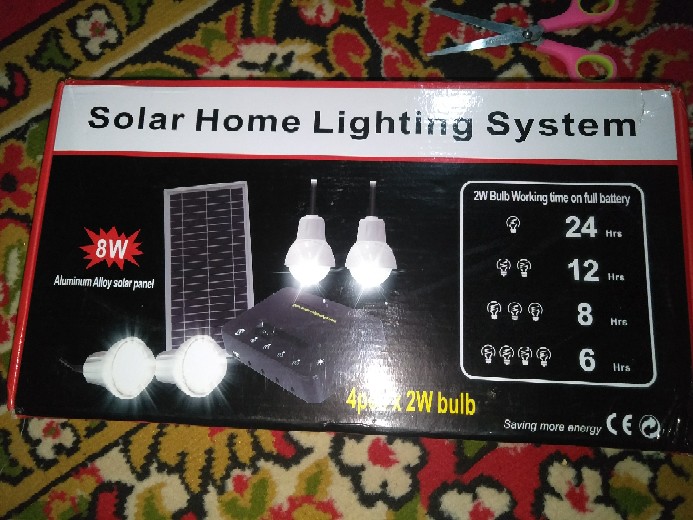 Solar Home Lighting Paket Solar Cell 4 Lampu 8wp Paket Solar Cell Lampu Sehen Tenaga Surya