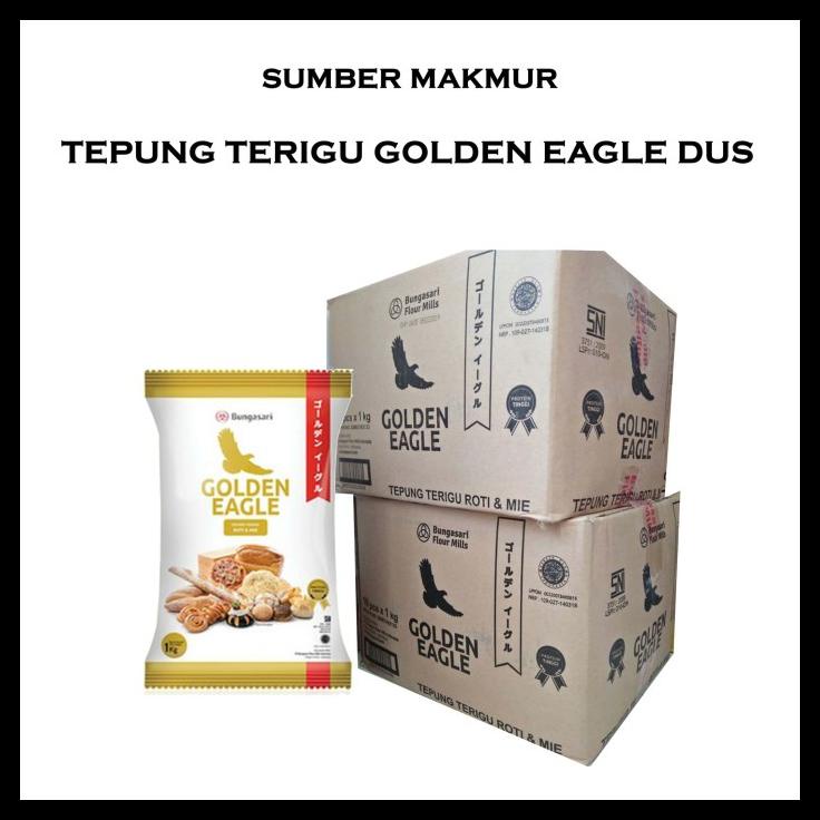 

TERBARUU!! TEPUNG TERIGU GOLDEN EAGLE KEMASAN 1 KG DUS PROMO