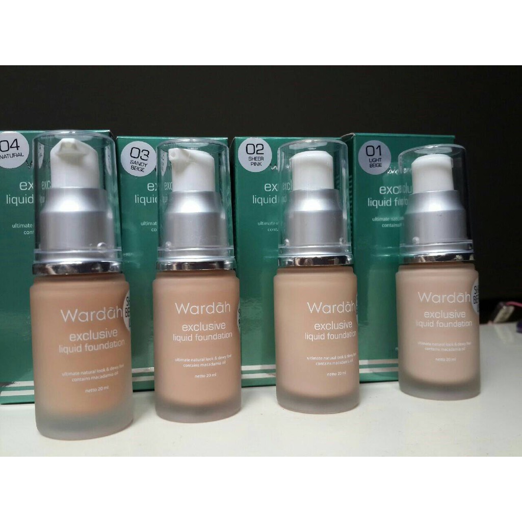 Wardah Exclusive Liquid Foundation 20ml Shopee Indonesia