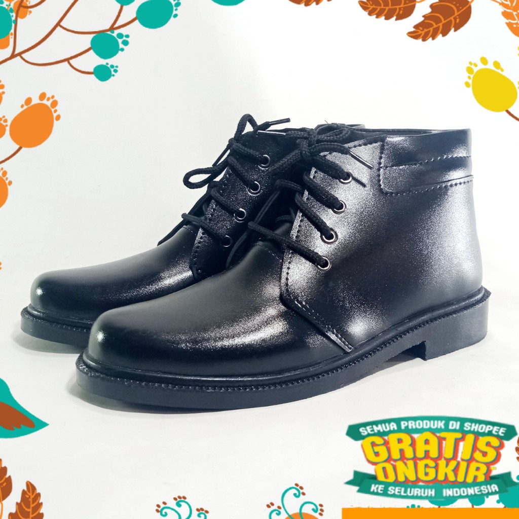 Fashionshow BEsar kecil sekolah polos all black full white / Crocodile PDH 02 Sepatu Pria Pantofel P