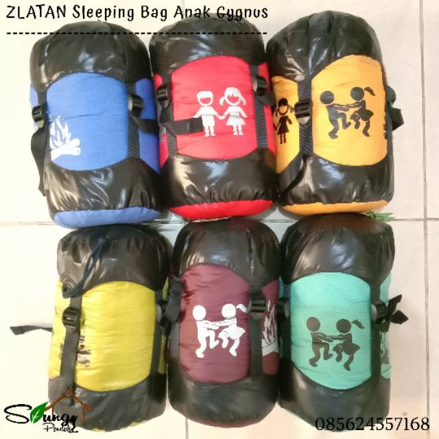 Sleeping Bag Anak Zlatan Cygnus Model Mummy Bahan Polar Original Murah Terlaris