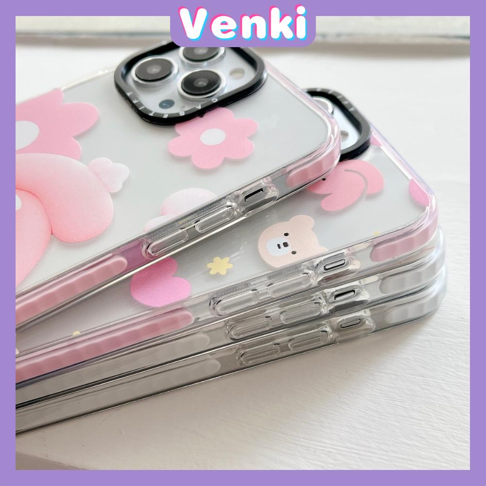 iPhone Case Thick Silicone Soft Case Clear Case Shockproof Camera Protection Pink Cartoon Cute For iPhone 11 iPhone 13 Pro Max iPhone 12 Pro Max iPhone 7 Plus xr