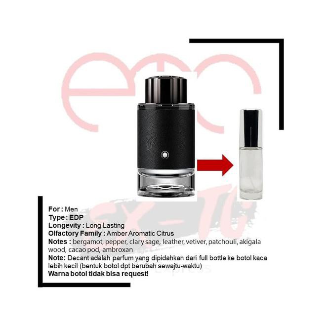 66qz original decant montblanc explorer edp for men 10ml ax3s