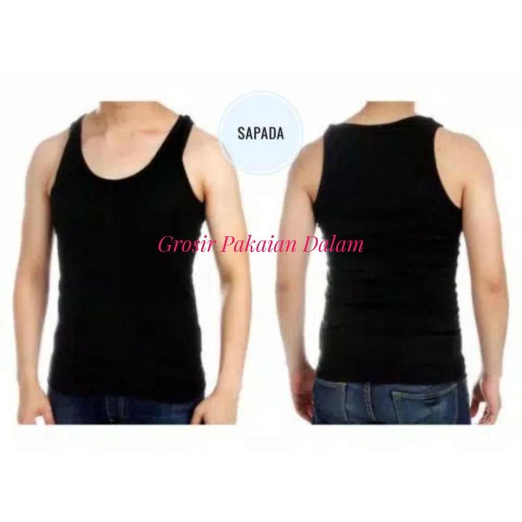 Kaos Singlet Pria, Putih Laki Laki Dewasa Nugros Nutex, Daleman Pria, Pakaian Dalam Pria, Underwear