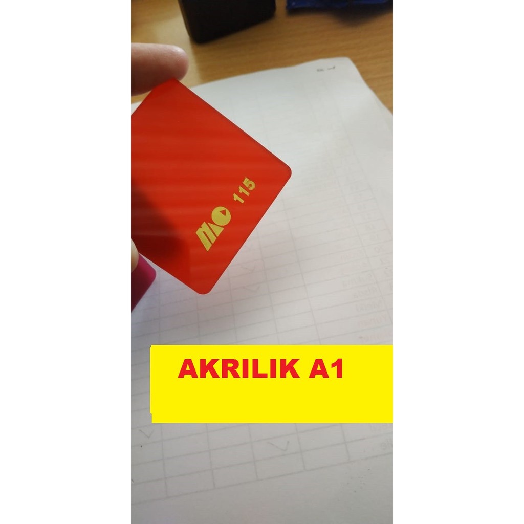 Akrilik / Acrylic A1 Tebal 3mm Acrylic Merah Transparan Marga Cipta