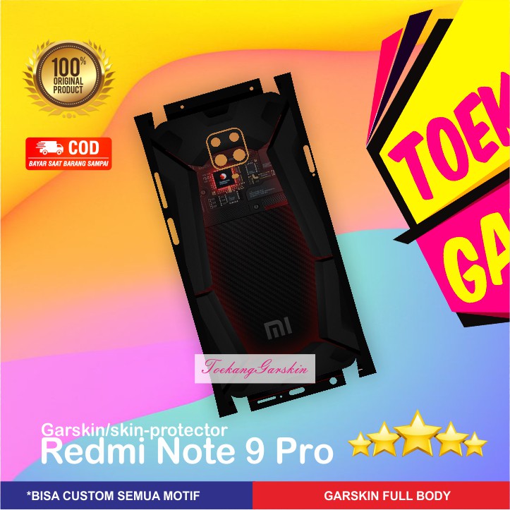 PROMO GARSKIN REDMI NOTE 9 PRO MOTIF ELEGANT SNAPDRAGON XIAOMI