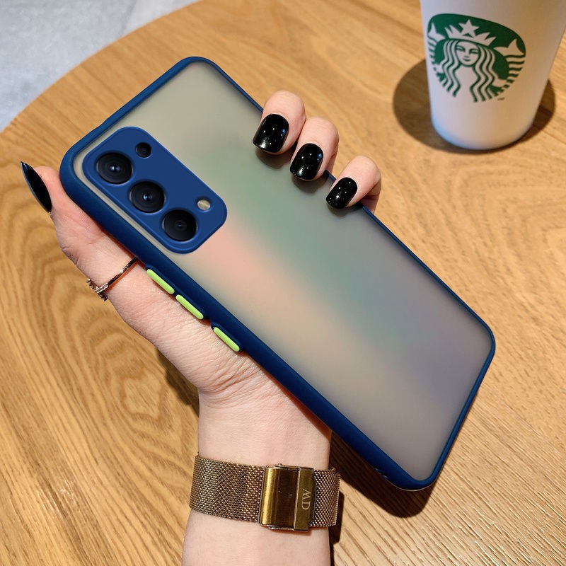 Hard Case Pelindung Lensa Kamera Warna Permen Untuk OPPO Reno 6 6Z 5F 5 Pro 4F 4 SE Lite 3 Pro 2 2Z 2F