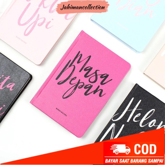 

✨ BISA COD ✨ Notebook Buddybooks Custom Buku Jurnal Planner Spiral Motif BASIC13 - Size A6