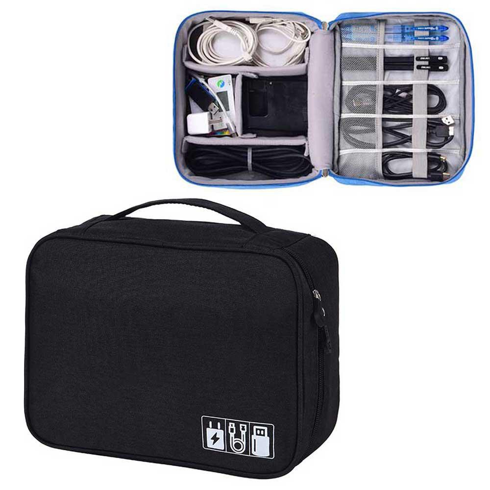 Travel Usb charger cable bag Perlengkapan Gadget organizer Import