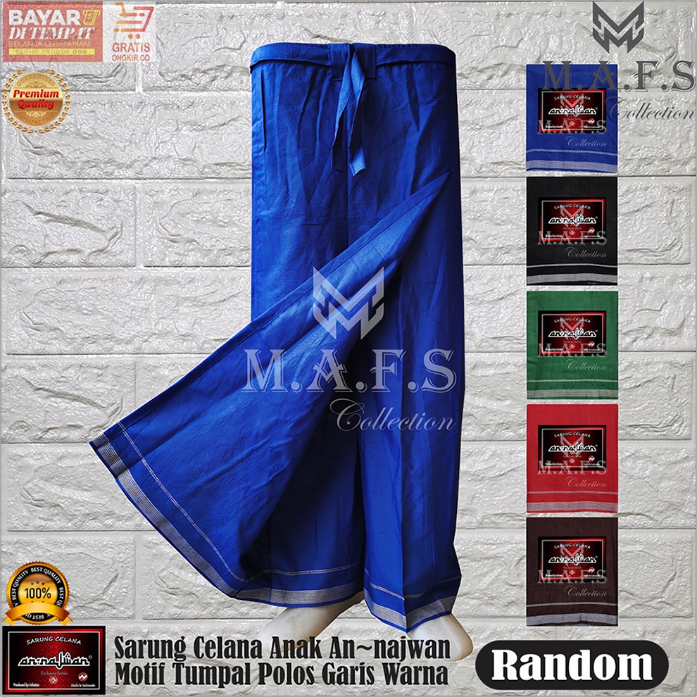 SARUNG CELANA ANAK ANNJAWAN MOTIF TUMPAL POLOS WARNA NEW