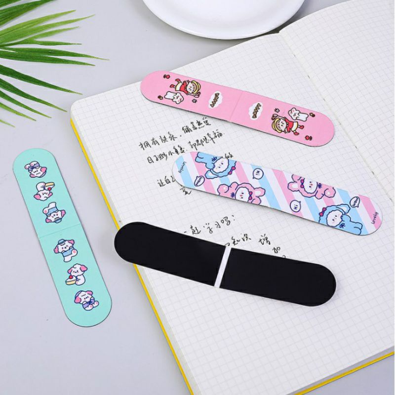 Pembatas Buku Magnet Satuan Bookmark Magnet Sticky Note Motif Korea