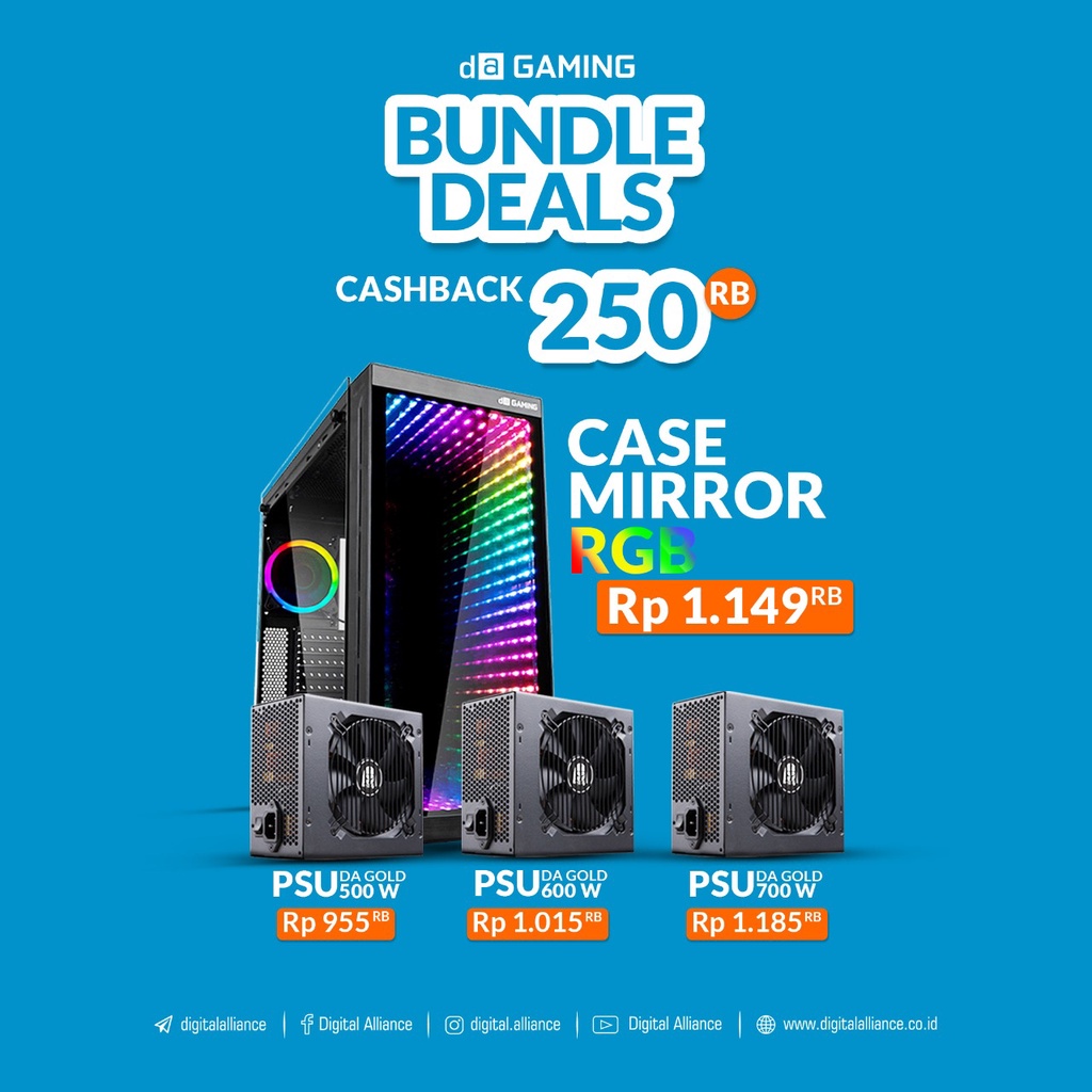 Digital Alliance Case Mirror RGB Gaming Bundle Deals