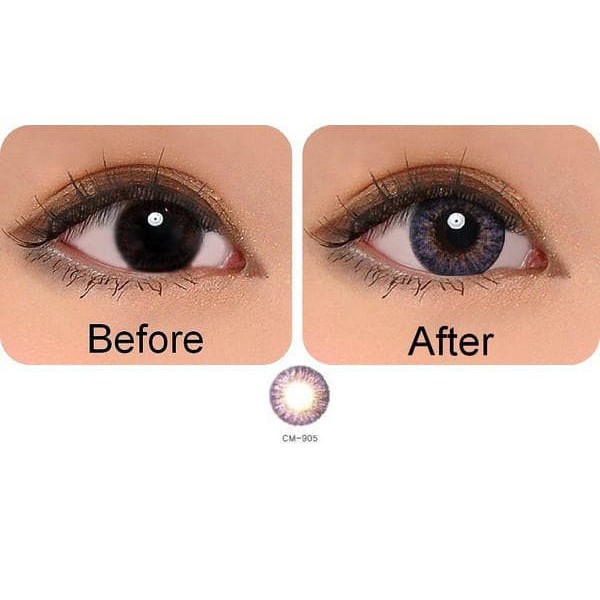 Softlens Geo 3 Tones CM905 Violet - Soflens Mini Size Natural