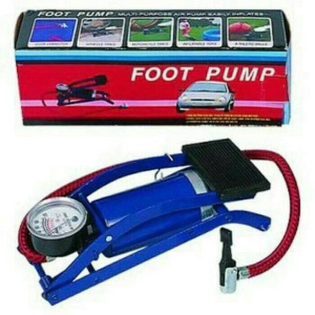 Pompa Angin Pompa injak Pompa Kaki Pompa Angin Mobil Motor Sepeda High pressure Foot Pump