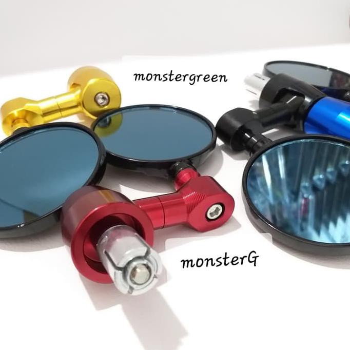 Spion Jalu Cnc Bulat & Spion Jalu Stang untuk motor Aerox Nmax Mio - Hitam