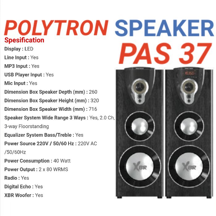 Polytron Speaker Aktif PAS-37