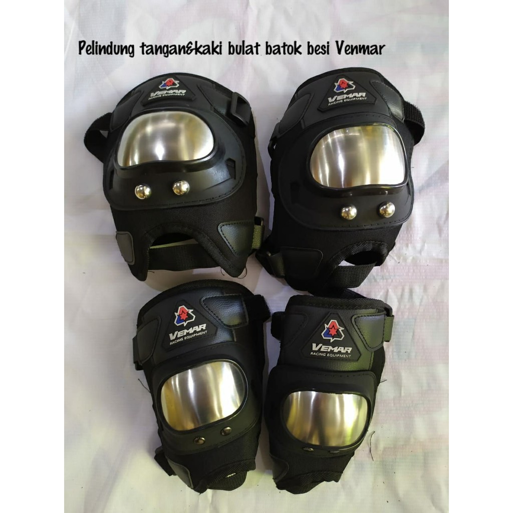 Deker pelindung tangan + kaki besi bulat pendek