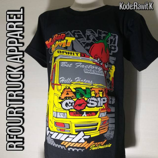 Kaos Truck Anak antigosip terbaru /Kaos anak kurir rawit  kaos truck anak terbaru kaos  truck distro