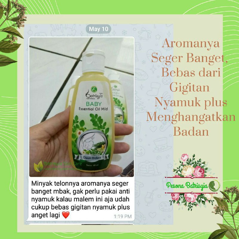 Baby Essential Oil Mild Batrisyia Herbal (Minyak Telon Plus)