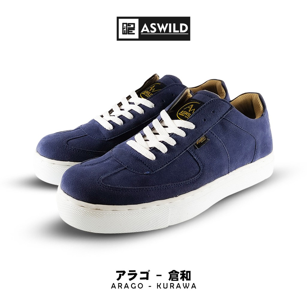 Aswild Store - Kurawa Navy Loafers Tali | Sepatu Pria | Kasual