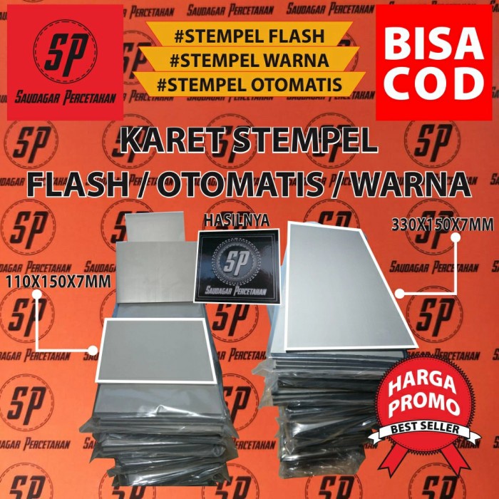 

Segera Miliki Karet Stempel Flash / Warna / Otomatis Uk 11X15 Dan 33X15 Terbatas