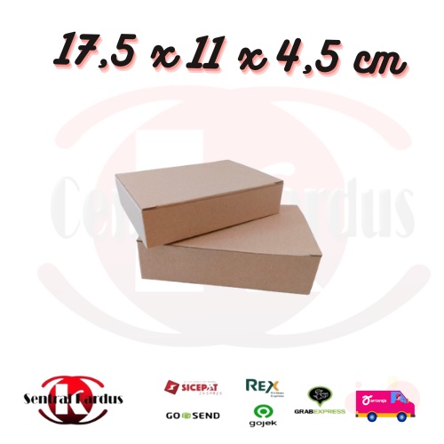 

Kardus Die Cut kecil Polos 17,5x11x4,5cm Single Wall, Box Aksesoris Polos