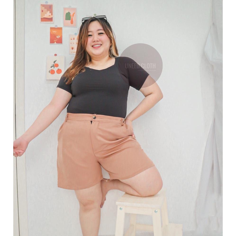 Uneed Cloth / Crop Top Jumbo / Baju Crop / Kaos Wanita / Kaos Crop / Krop Top / Square Neck / Lizzy