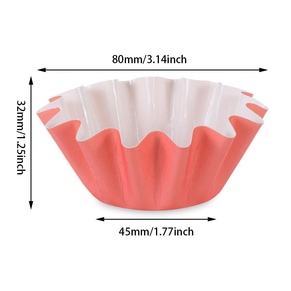 R-flower 50Pcs/Set Wax Melts Warmer White Cake Cup Anti Bocor Reusable