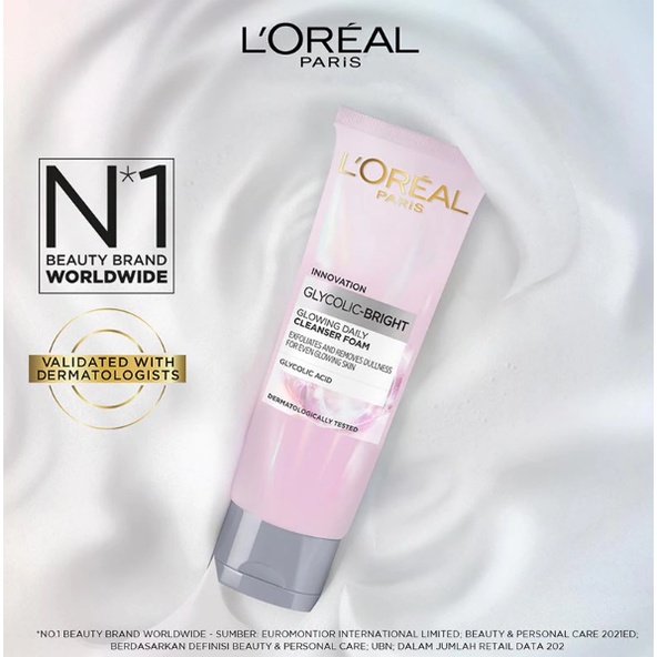 Loreal MU Glycolic Bright Glowing Daily Cleanser Foam