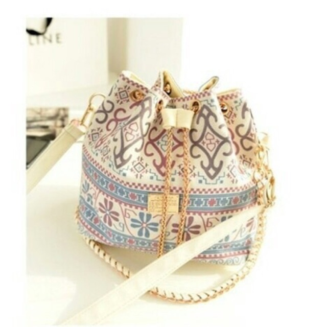 Tas selempang bucket bag wanita import fashion korea