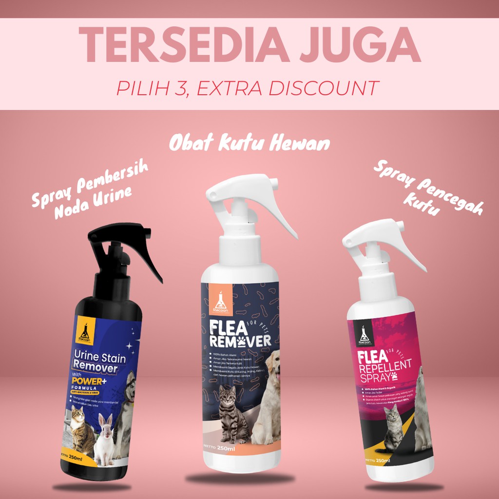 Disinfectant Kandang RACOON - Pembersih Kandang &amp; Kasur Anjing Kucing Pet Crate Disinfectant 250ml