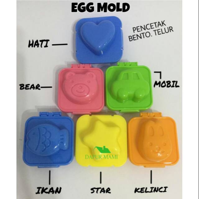 DAPURMAMI Cetakan Nasi Bento Cetakan Telur Egg Mold