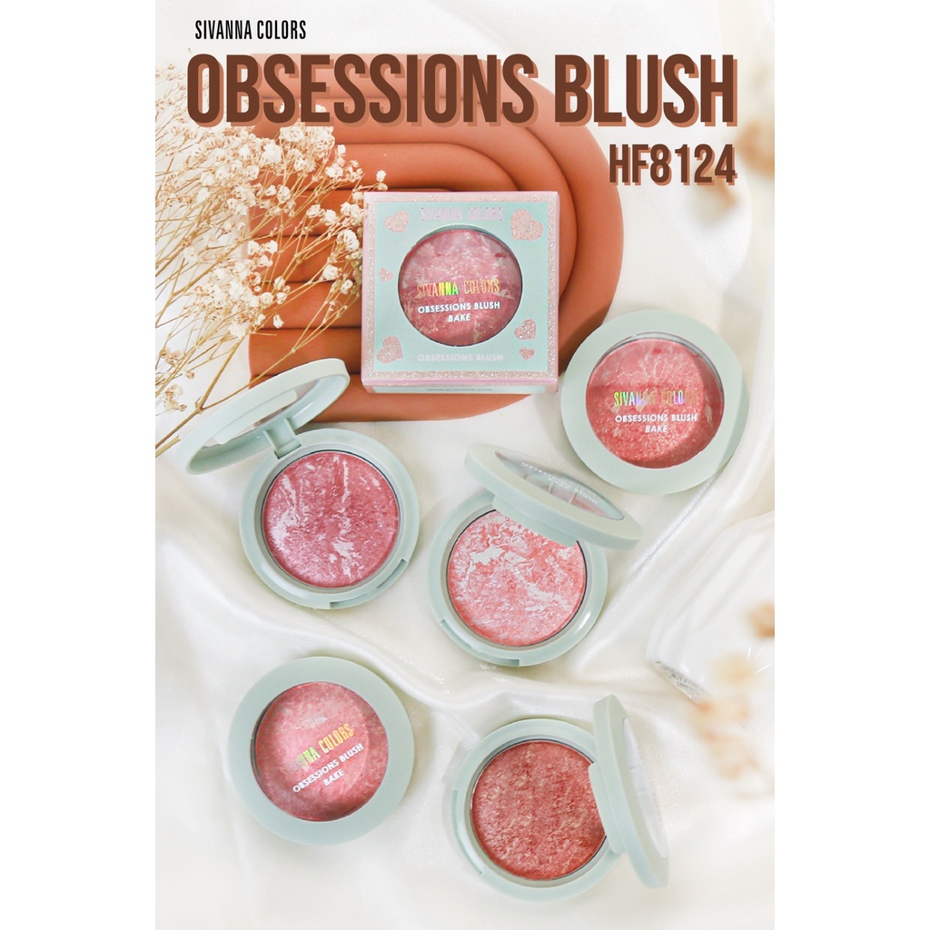 Sivanna Colors Pine Cones Velvet Blush HF653 / OBSESSIONS BLUSH BAKE HF8124 / KOSMETIK / MAKEUP / BLUSH