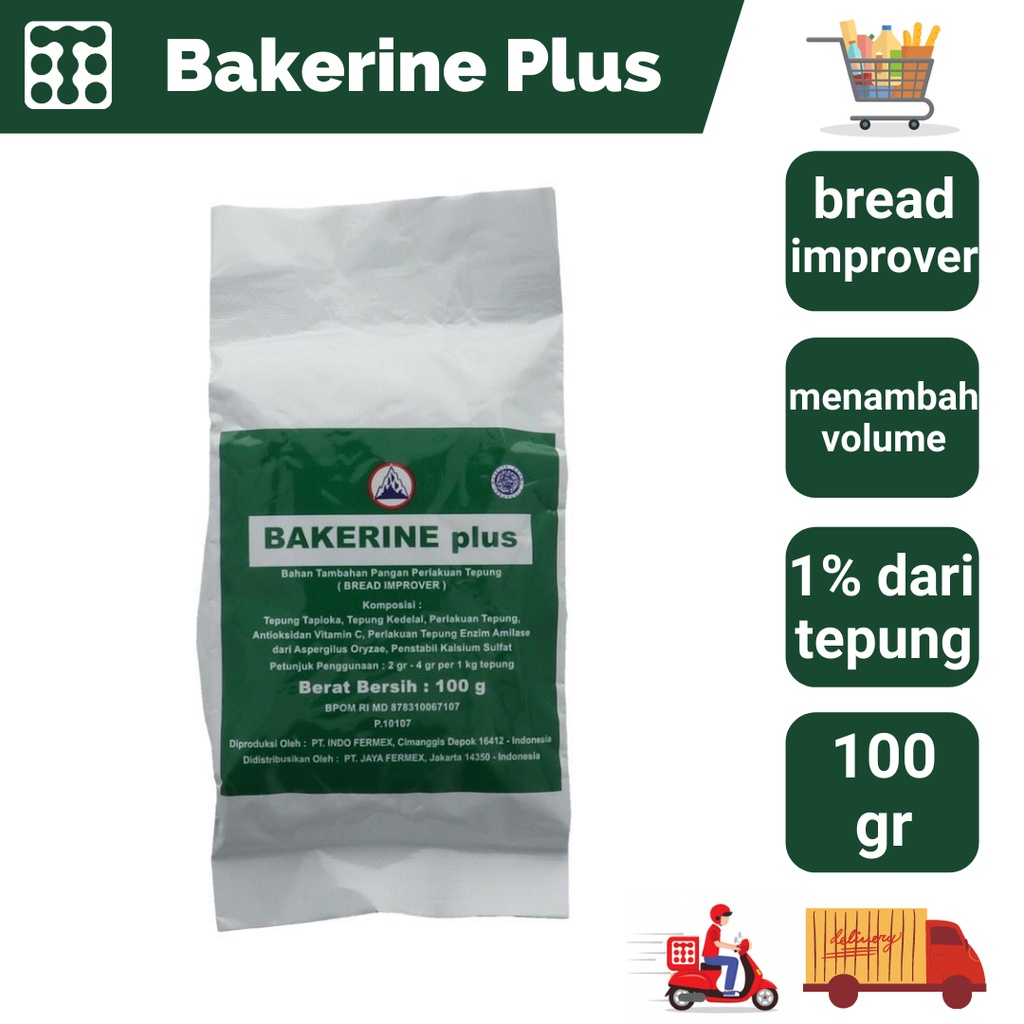 

Bakerine Plus 100Gr/500Gr Pelembut Roti