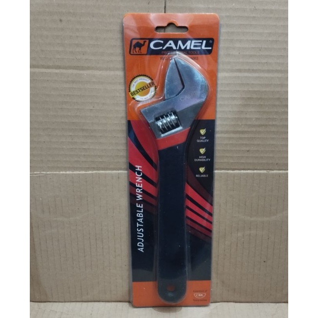Kunci Inggris Camel gagang karet 10 inch