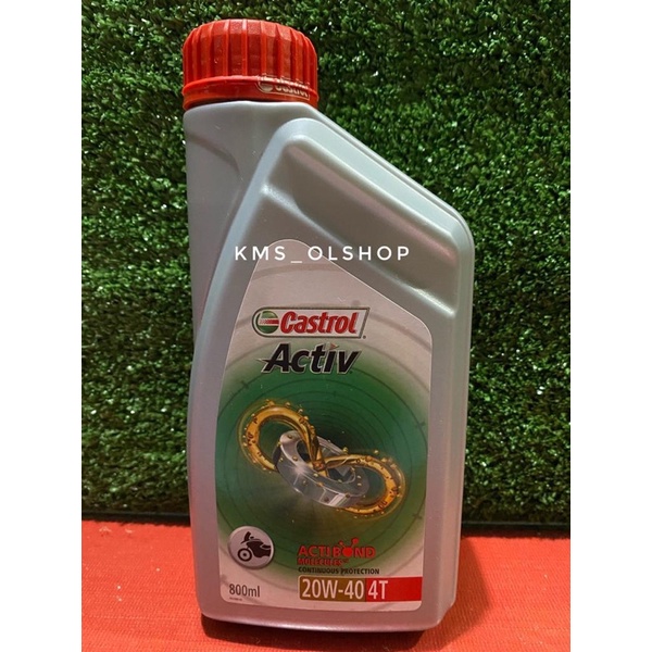 Oli Castrol Activ 4T SAE 20W-40 800ml Oli Mesin Motor Castrol Activ 0.8 Liter (Asli)