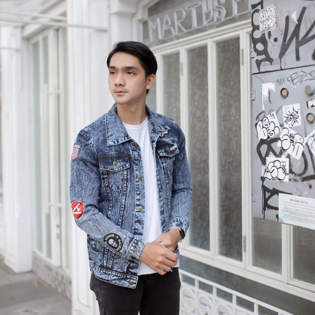 JAKET JEANS SENWASH BIRU WOSHING