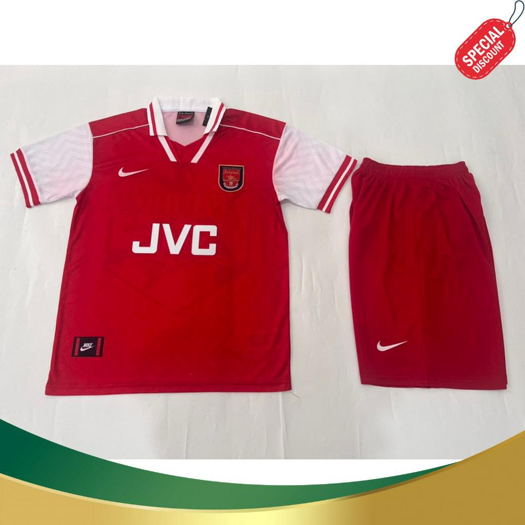 KELUARAN TERBARU BAJU BOLA JERSEY RETRO ARSENAL 1996 1998 BAJU DAN CELANA BOLA JERSEY RETRO ARSENAL 