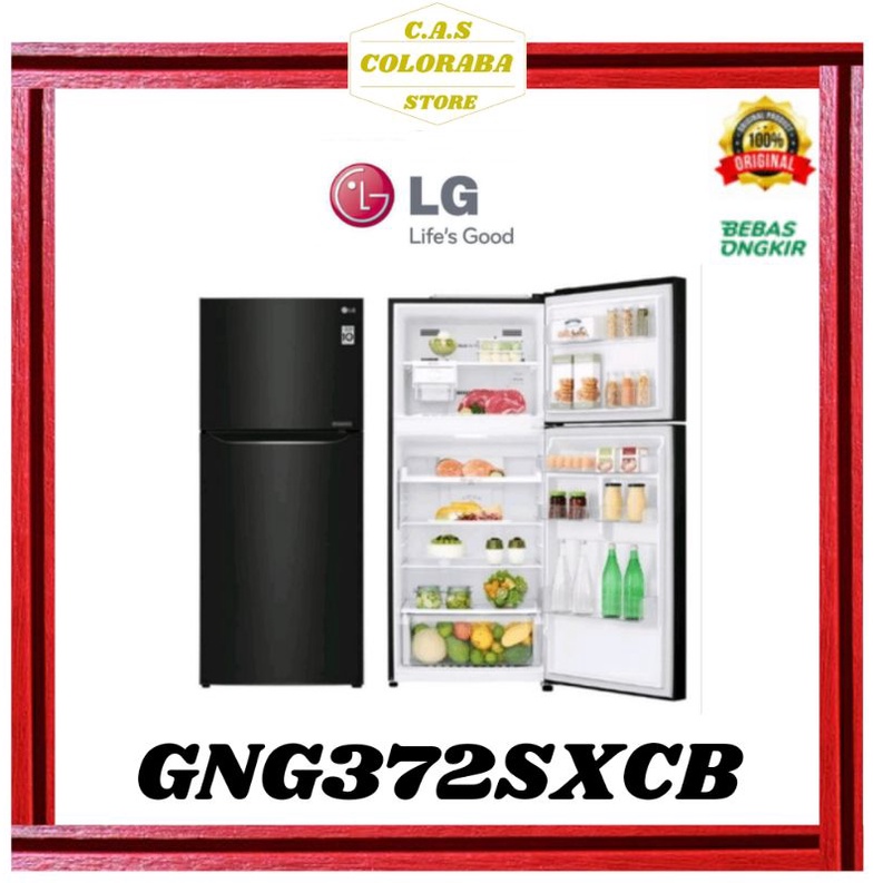 KULKAS LG GNG372SXCB KULKAS 2 PINTU INVERTER GN-G372SXCB GNG372 GN-G3