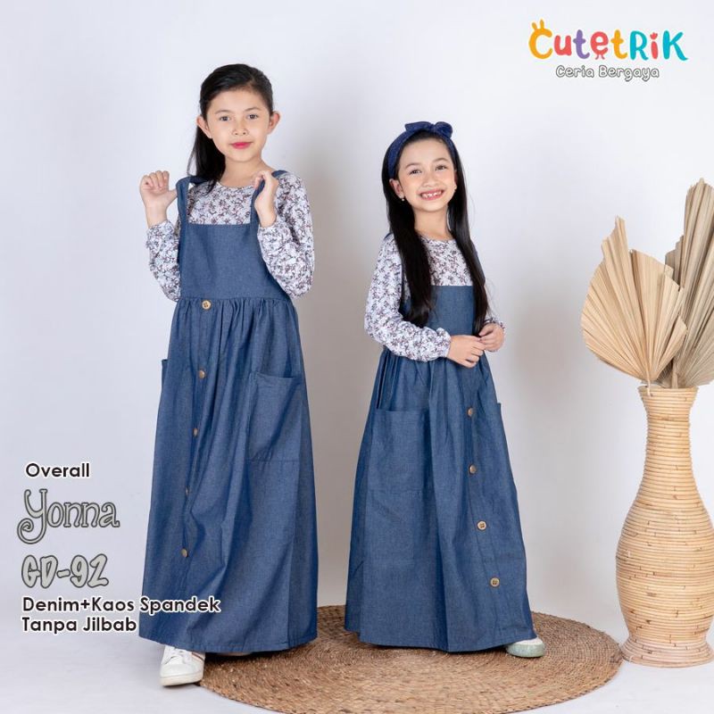 CUTETRIK GAMIS OVERALL DENIM COUPLE