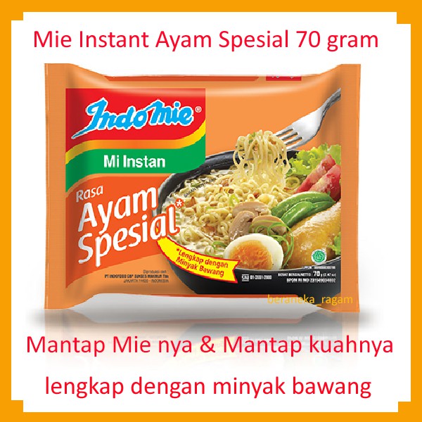 

INDOMIE MI INSTANT AYAM SPECIAL 68 GRAM