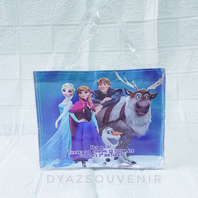 

FREE ONGKIR - TAS ULTAH FROZEN TAS SOUVERNIR CUSTOM TAS MIKA PVC TAS BIRTHDAY TAS GOODIEBAG TAS ANAK TAS KADO TAS TASYAKURAN TAS PARCEL TAS KARAKTER TAS TERBARU TAS WANITA TAS HAMPERS TAS BINGKISAN