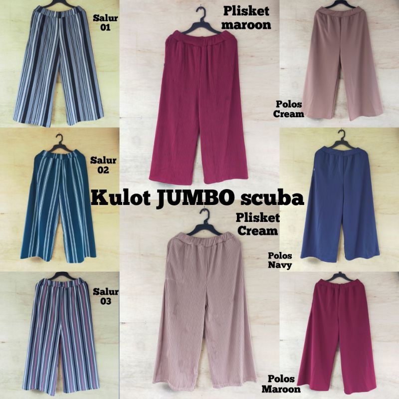 celana kulot JUMBO | kulot bigsize | celana kulot superjumbo | kulot tebal jumbo